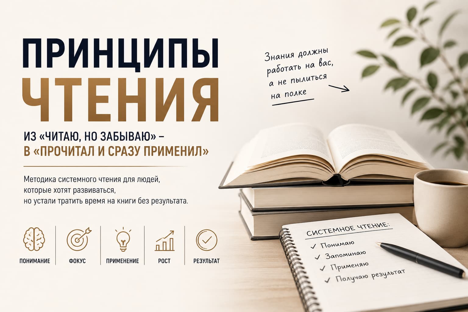 Принципы чтения: из «читаю, но забываю» в «прочитал и применил»